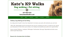 Desktop Screenshot of katesk9walks.co.uk