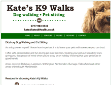 Tablet Screenshot of katesk9walks.co.uk